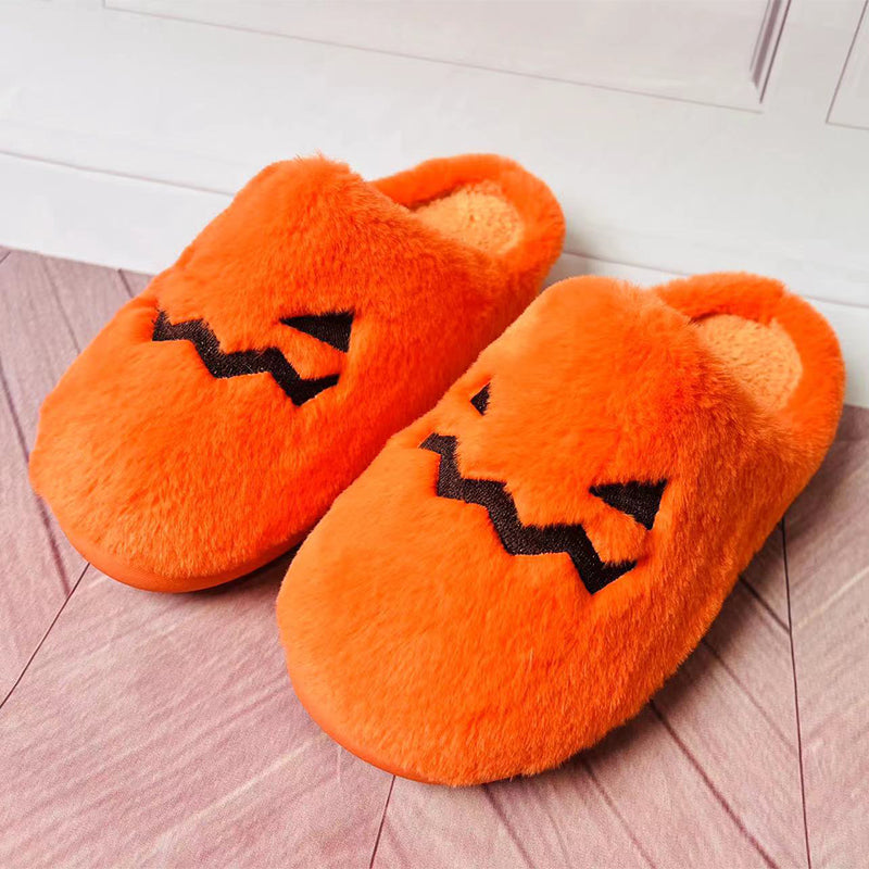 Adorable Whimsical Comfortable Cozy Plush Winter Warmth Halloween-themed Casual Chic Slip-on Convenience Indoor Luxury Cute Design Bedroom Essential Seasonal Delight