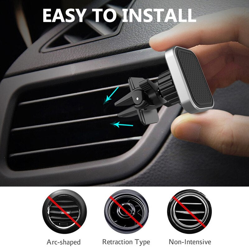 Universal Magnetic Air Vent Clip Car Phone Holder