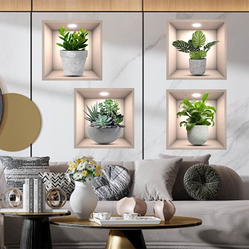 Botanical Wall Decals Living Room Plant Decor Peel-and-Stick Wall Art Nature-Inspired Wall Stickers Greenery Wall Accents DIY Plant Pattern Decor Floral Wall Adornments Stylish Room Makeover Leafy Wall Graphics Set Contemporary Wall Appliques
