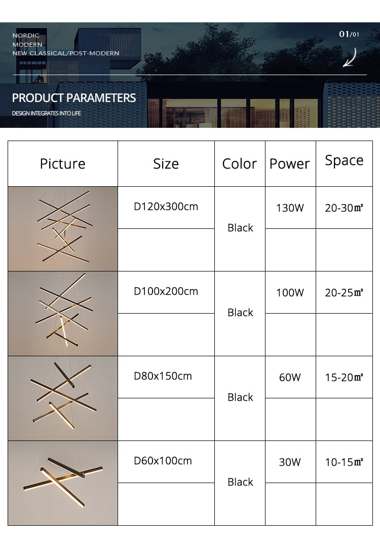 Modern LED Stair lamp Aluminum lamp