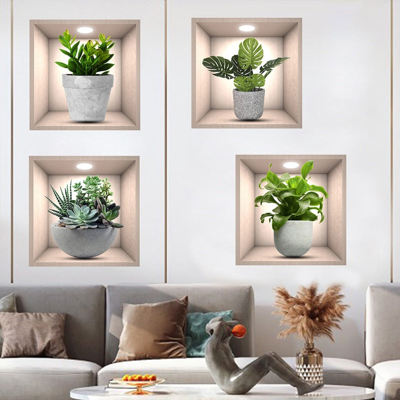 Botanical Wall Decals Living Room Plant Decor Peel-and-Stick Wall Art Nature-Inspired Wall Stickers Greenery Wall Accents DIY Plant Pattern Decor Floral Wall Adornments Stylish Room Makeover Leafy Wall Graphics Set Contemporary Wall Appliques