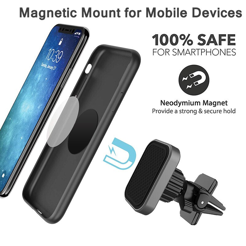 Universal Magnetic Air Vent Clip Car Phone Holder