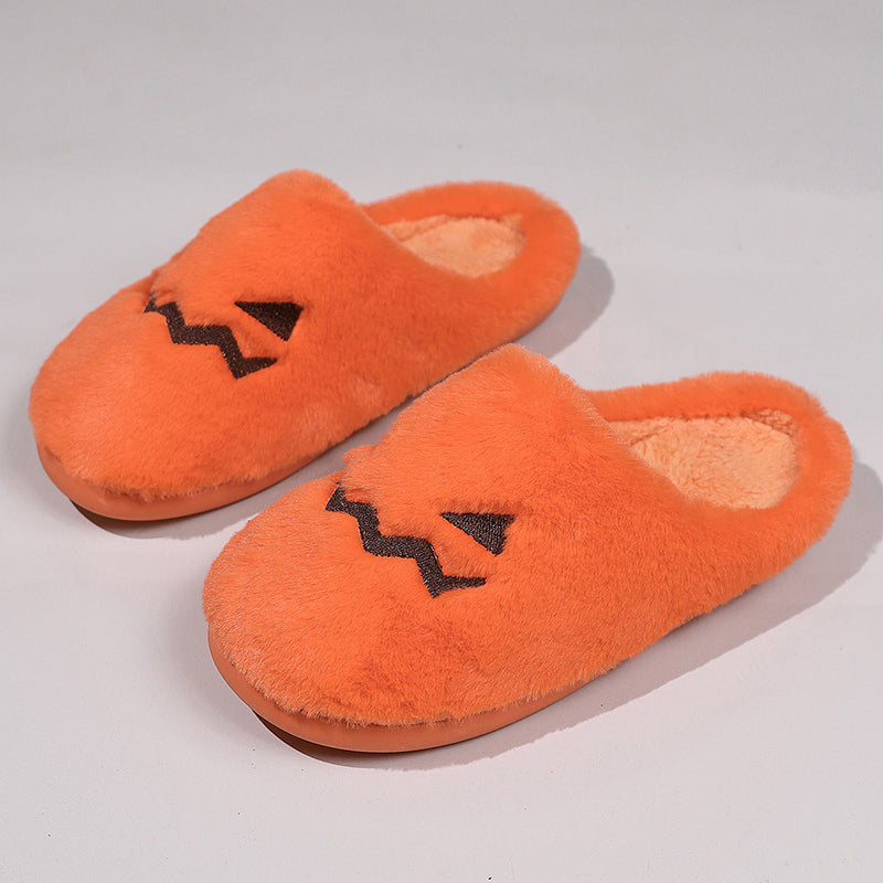Adorable Whimsical Comfortable Cozy Plush Winter Warmth Halloween-themed Casual Chic Slip-on Convenience Indoor Luxury Cute Design Bedroom Essential Seasonal Delight