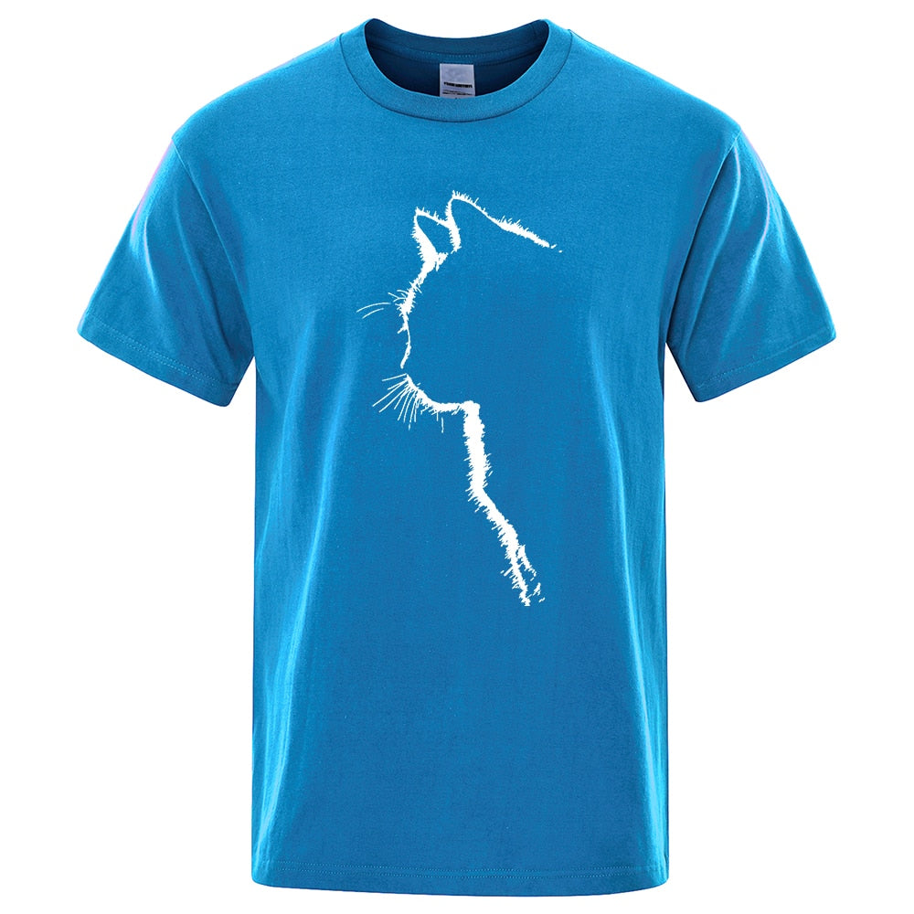Cool Cat T-Shirt Animal Print Tee Short Sleeve Cat Shirt Stylish Feline Graphic Tee Cat Lover's Apparel Trendy Cat Design T-Shirt Fashionable Animal Print Top Casual Cat Short Sleeve Shirt Quirky Cat Graphic Tee Hip Cat Fashion Shirt Unique Feline Print T-Shirt Cat-Themed Short Sleeve Top Cool Cat Artwork Shirt Edgy Animal Graphic Tee