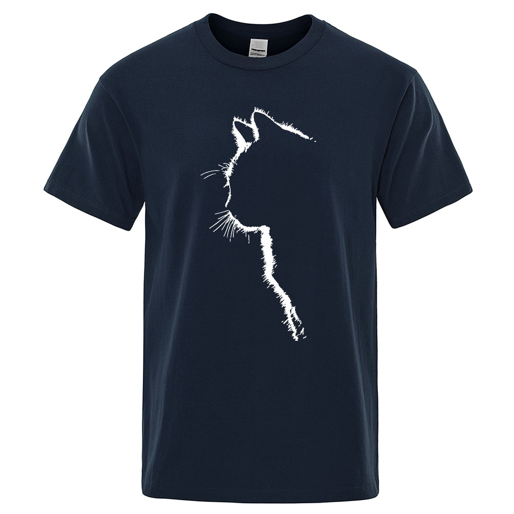 Cool Cat T-Shirt Animal Print Tee Short Sleeve Cat Shirt Stylish Feline Graphic Tee Cat Lover's Apparel Trendy Cat Design T-Shirt Fashionable Animal Print Top Casual Cat Short Sleeve Shirt Quirky Cat Graphic Tee Hip Cat Fashion Shirt Unique Feline Print T-Shirt Cat-Themed Short Sleeve Top Cool Cat Artwork Shirt Edgy Animal Graphic Tee