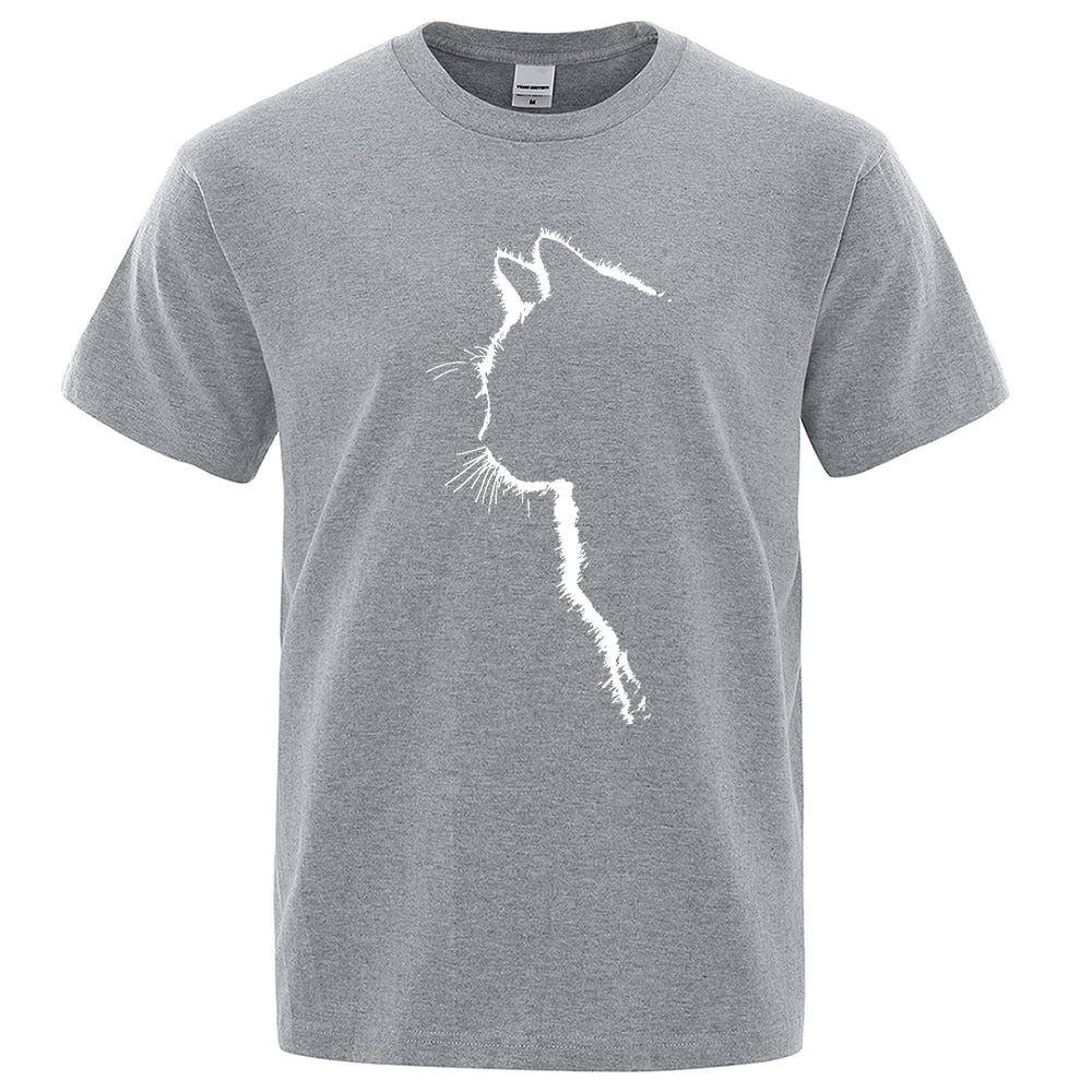 Cool Cat T-Shirt Animal Print Tee Short Sleeve Cat Shirt Stylish Feline Graphic Tee Cat Lover's Apparel Trendy Cat Design T-Shirt Fashionable Animal Print Top Casual Cat Short Sleeve Shirt Quirky Cat Graphic Tee Hip Cat Fashion Shirt Unique Feline Print T-Shirt Cat-Themed Short Sleeve Top Cool Cat Artwork Shirt Edgy Animal Graphic Tee