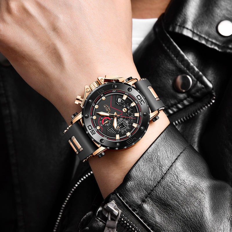 Men Black Wrist Watch