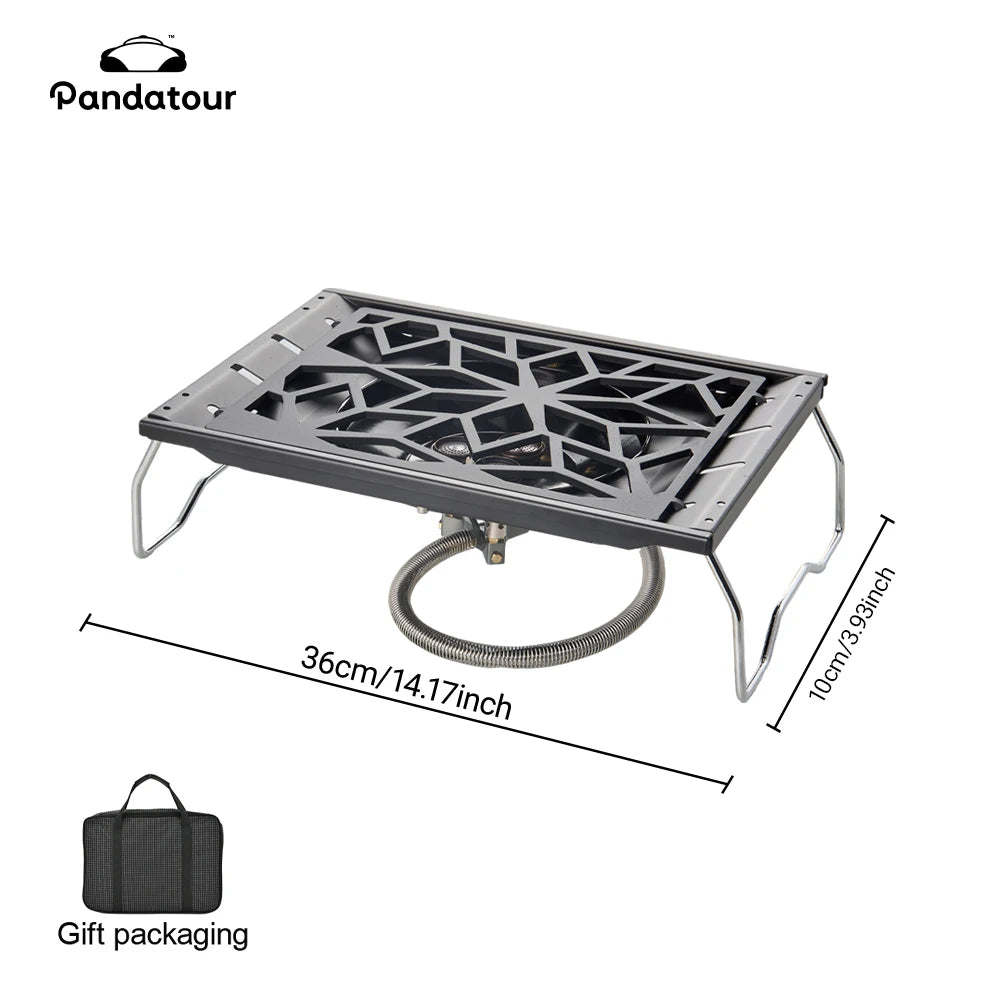 Pandatour IGT Camping Super High Firepower Stove Desktop One-Unit One-Touch Folding IGT Table Stove Stainless Steel Furnace ﻿
