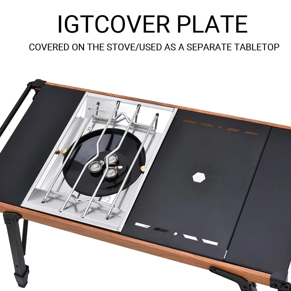 Pandatour IGT Camping Super High Firepower Stove Desktop One-Unit One-Touch Folding IGT Table Stove Stainless Steel Furnace ﻿
