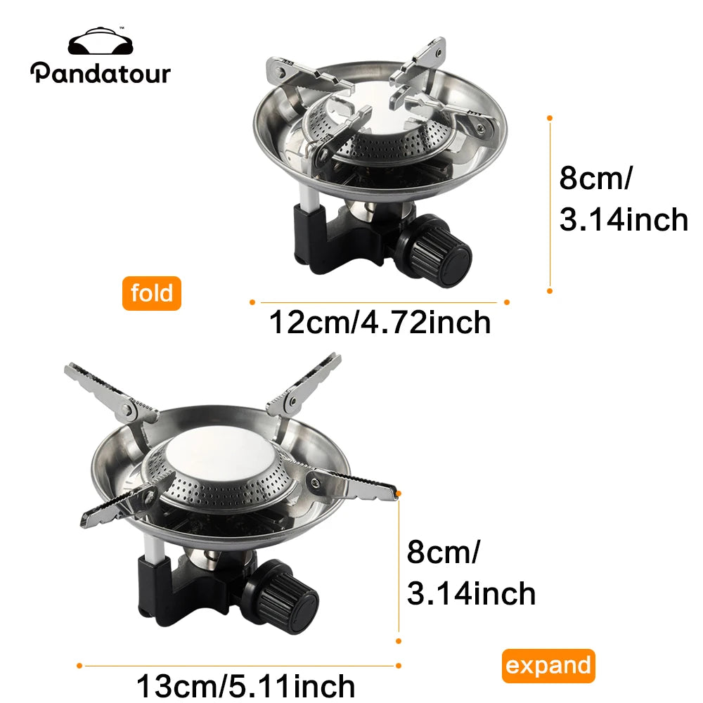 Pandatour IGT Camping Super High Firepower Stove Desktop One-Unit One-Touch Folding IGT Table Stove Stainless Steel Furnace ﻿