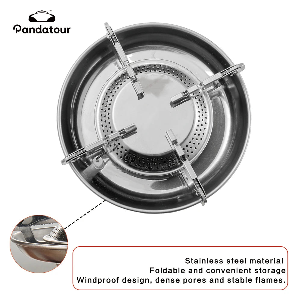 Pandatour IGT Camping Super High Firepower Stove Desktop One-Unit One-Touch Folding IGT Table Stove Stainless Steel Furnace ﻿
