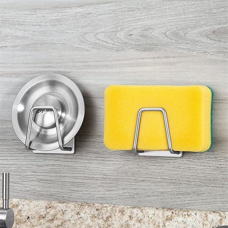 Stainless Steel Drain Drying Rack Kitchen Wall Hooks