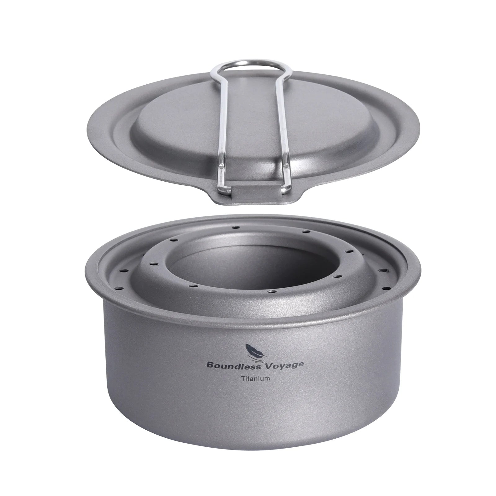 Boundless Voyage Ultralight Titanium Wood Burning Stove Camping Alcohol Stove Outdoor Multi-Fuels Mini Stove Small Stove