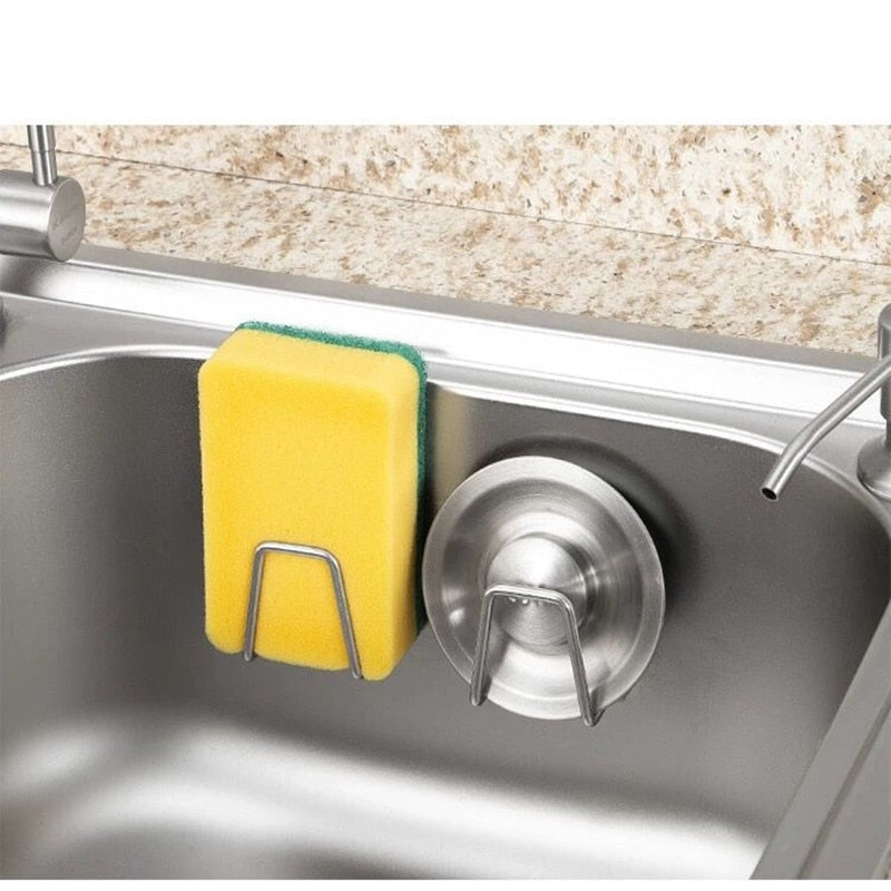 Stainless Steel Drain Drying Rack Kitchen Wall Hooks