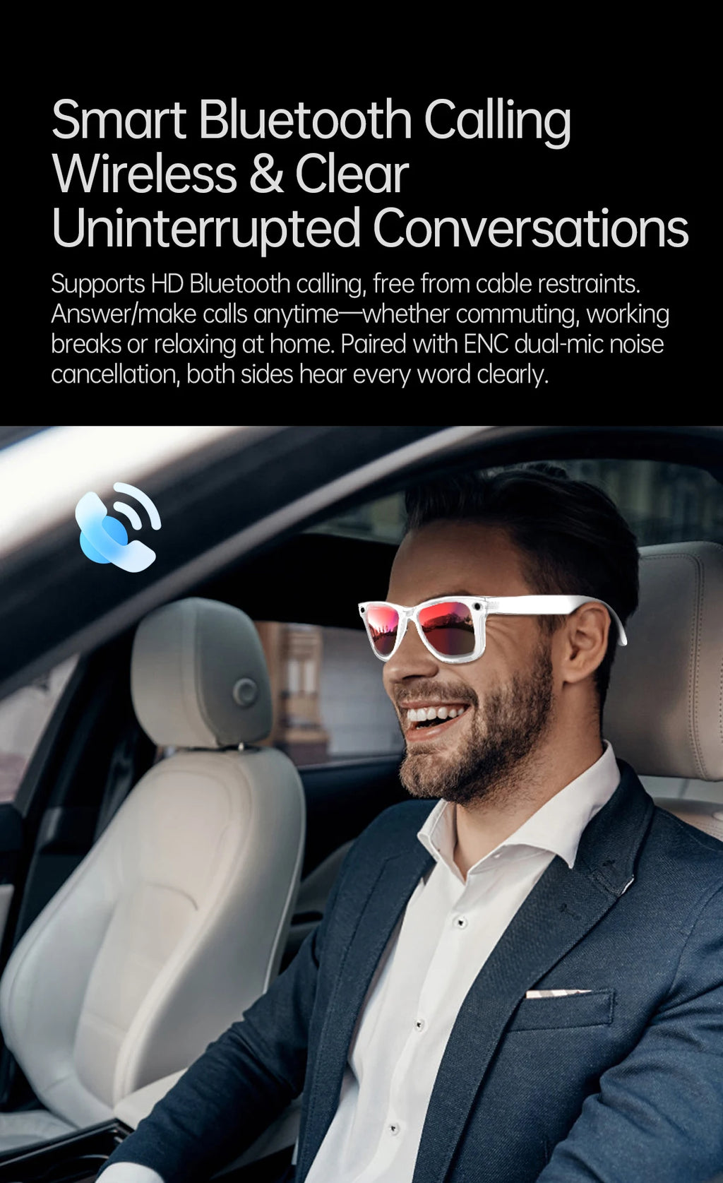W620 AI Smart Glasses 5MP Camera Optical Image Stabilization WiFi Transfer  IP66 Waterproof