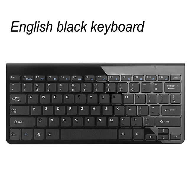 Slim Mini USB Wireless Keyboard Small Computer Wireless Keyboards Compact External Keyboard for Laptop Tablet Windows Desktop PC