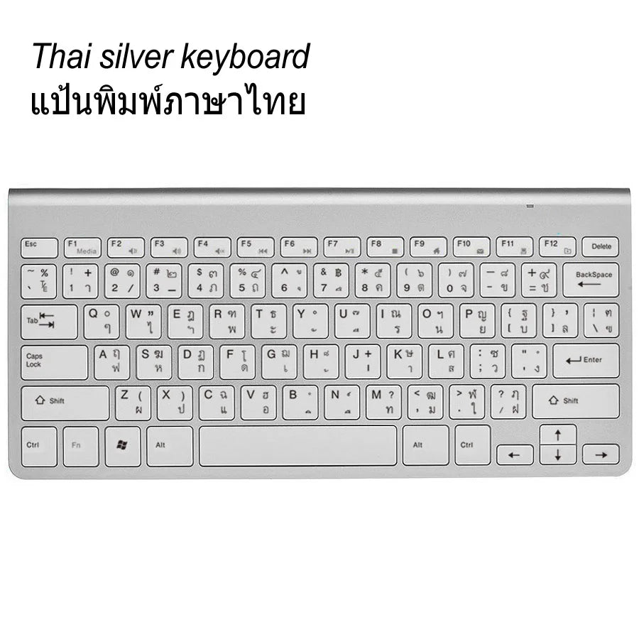 Slim Mini USB Wireless Keyboard Small Computer Wireless Keyboards Compact External Keyboard for Laptop Tablet Windows Desktop PC
