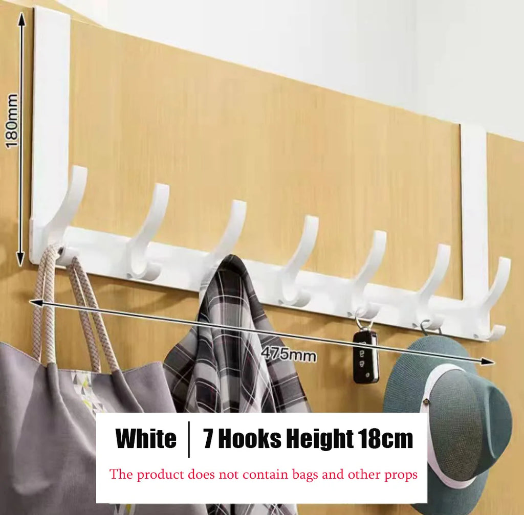 Hooks Over The Door Home Bathroom Organizer Rack Clothes Coat Hat Towel Hanger New Bathroom Kitchen Accessories Holder Door Hang