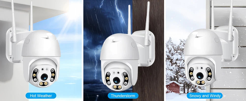 V380 Pro Security Camera 4K 8MP Ultra HD WIFI PTZ Dual Light Surveillance Camera Outdoor Wireless WIFI Smart Net Camera V380PRO