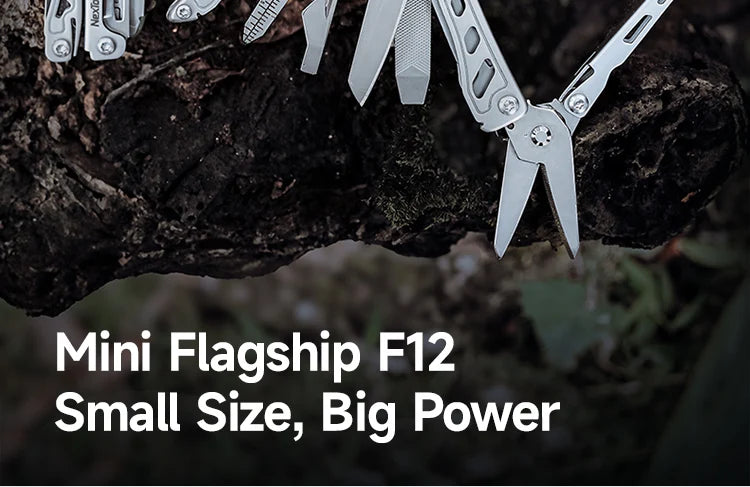 NexTool Keychain Mini Flagship F12 Folding Multi Tool 13 In 1 Screwdriver Pliers File Ruler Bottle Opener Scissors EDC Hand Tool