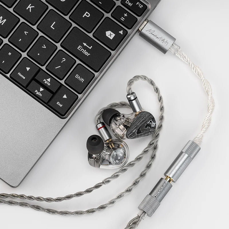 MOONDROP ECHO-A High-Resolution 3.5mm Single-Ended Portable DAC/AMP USB-C Decoder Amplifier