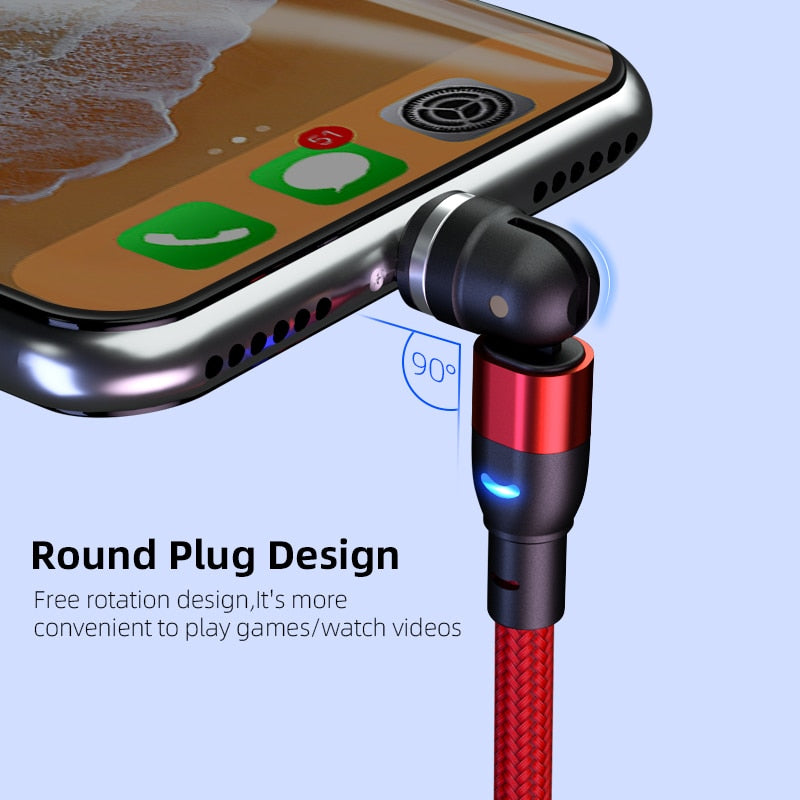 540 Rotate Magnetic Cable Fast Wirless Charging