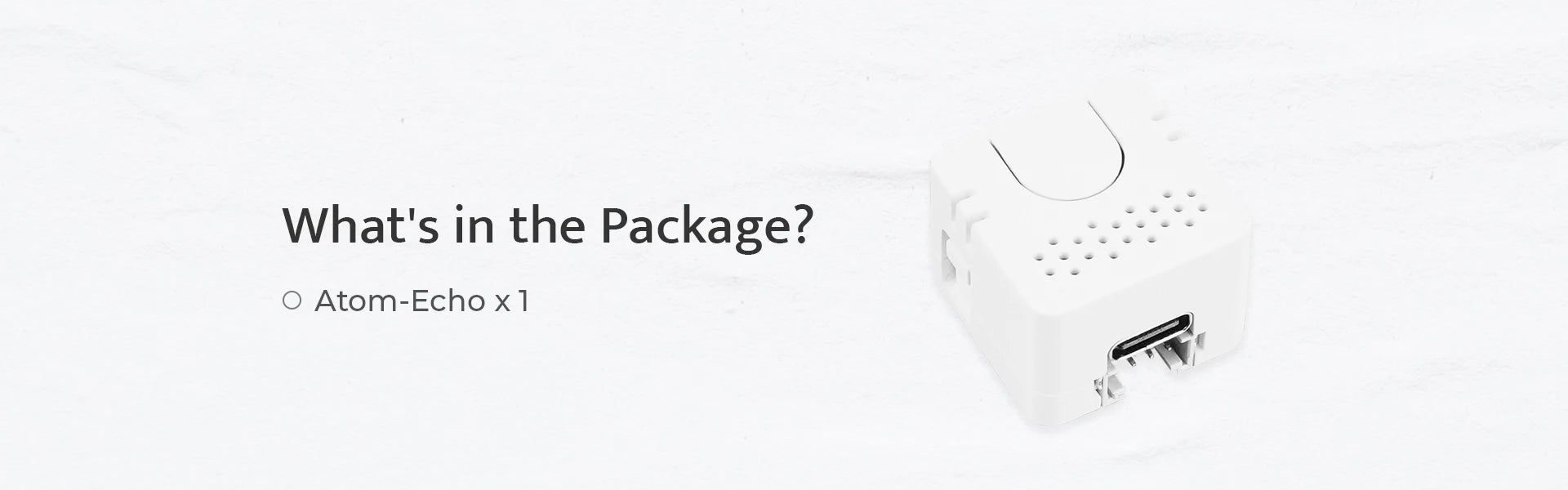 M5Stack Official ATOM Echo Programmable AI Smart Speaker with Built-in ESP32 Bluetooth WiFi Internet of Things Development Kit