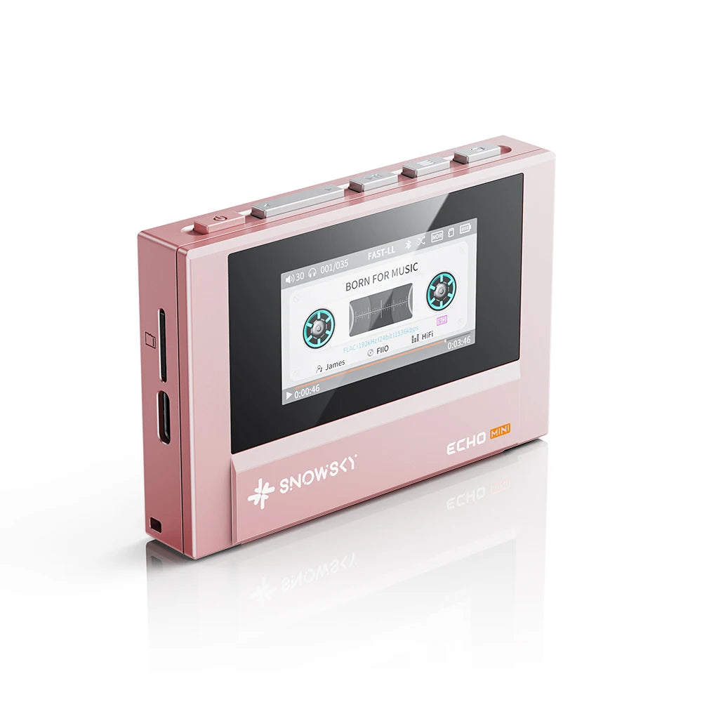 FIIO SnowSky ECHO MINI Wireless Bluetooth MP3 Player Portable Audio LCD Custom Mini Music Player for Music Lovers Gift Idea