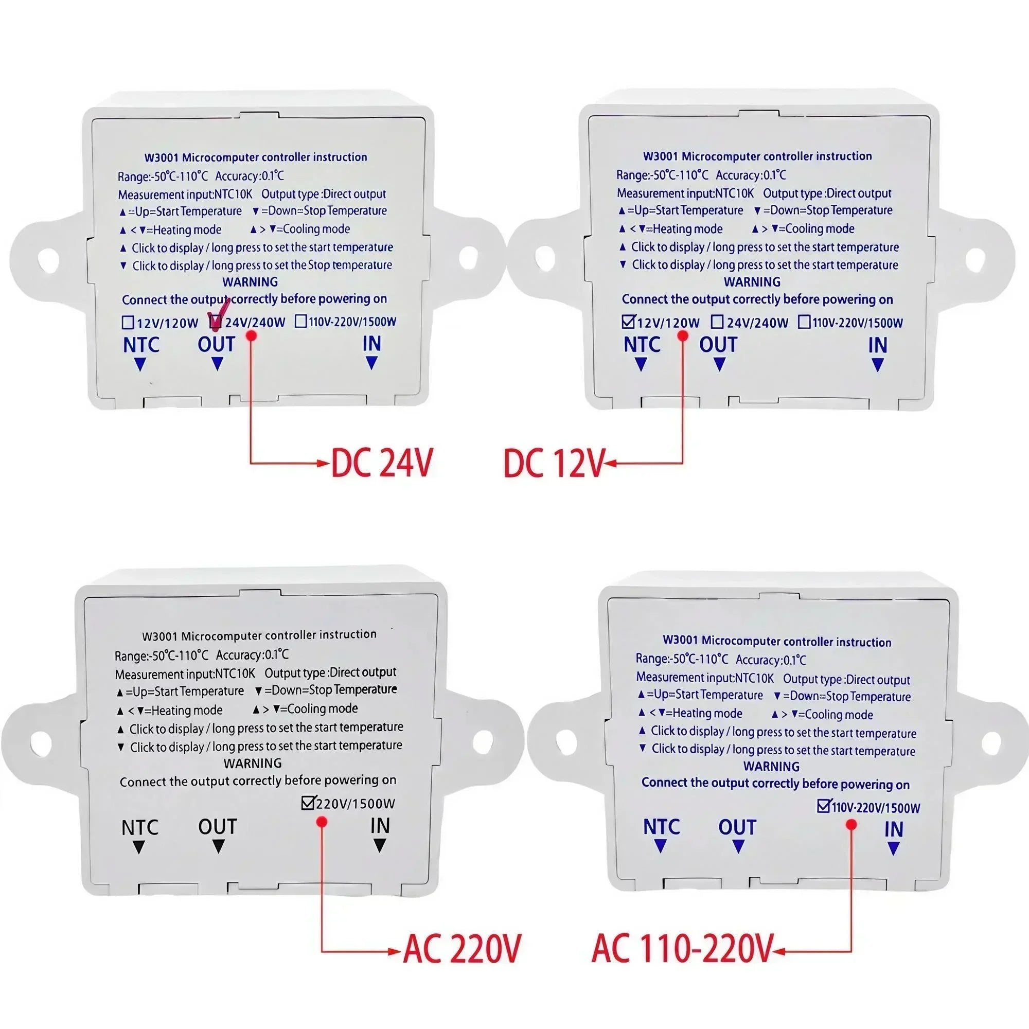 STONEGO W3001 Digital Thermostat - Microcomputer Temperature Control Switch, Thermoregulator for Precise Temperature Management