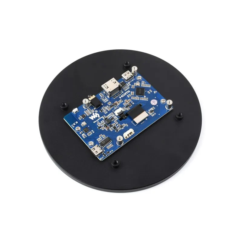 Raspberry Pie 5inch HDMI Round Touch Display, 1080 × 1080, IPS, 10-Point Touch, Optical Bonding Toughened Glass Panel 3.4/4inch