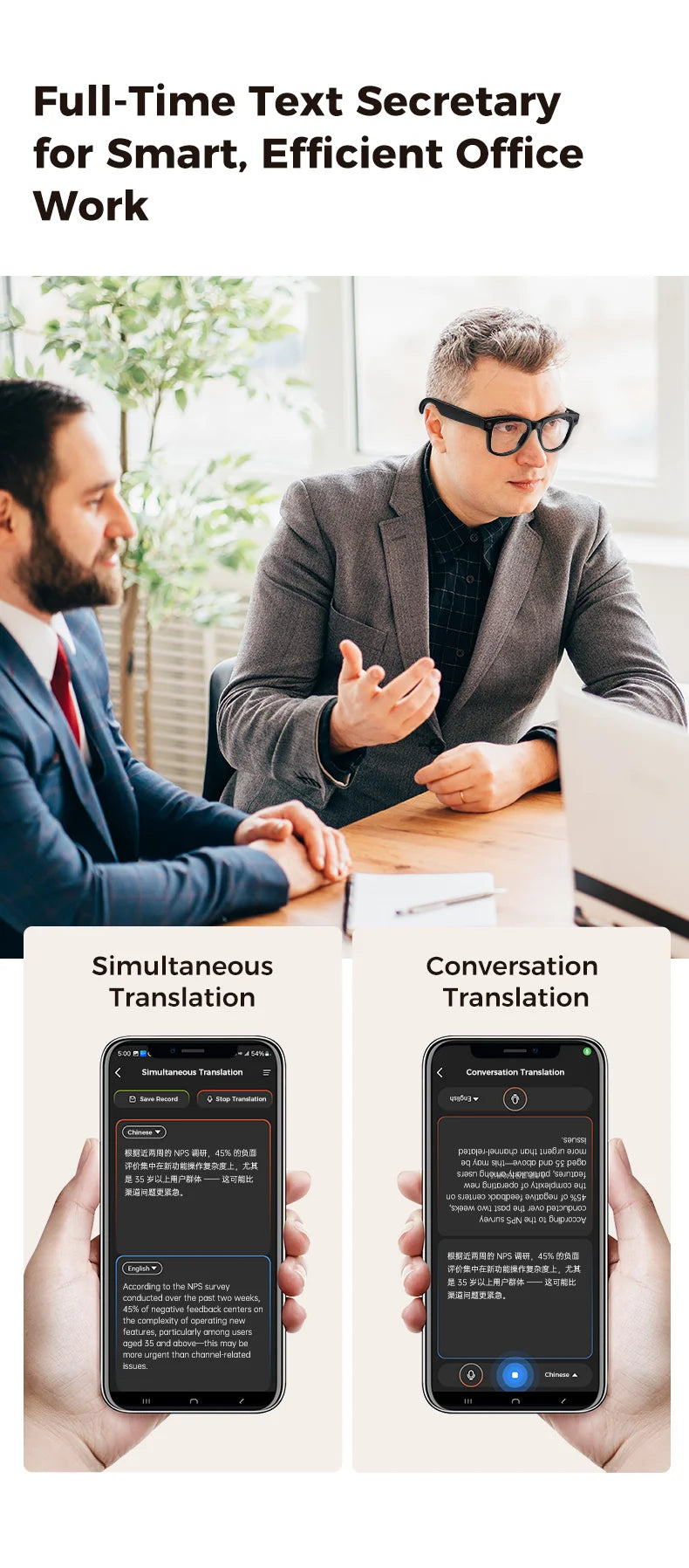 2026 AI Smart Glasses with 8MP Camera Video Recording 120+ Languages Translation Sunglasses Bluetooth Call Music Play Men Women