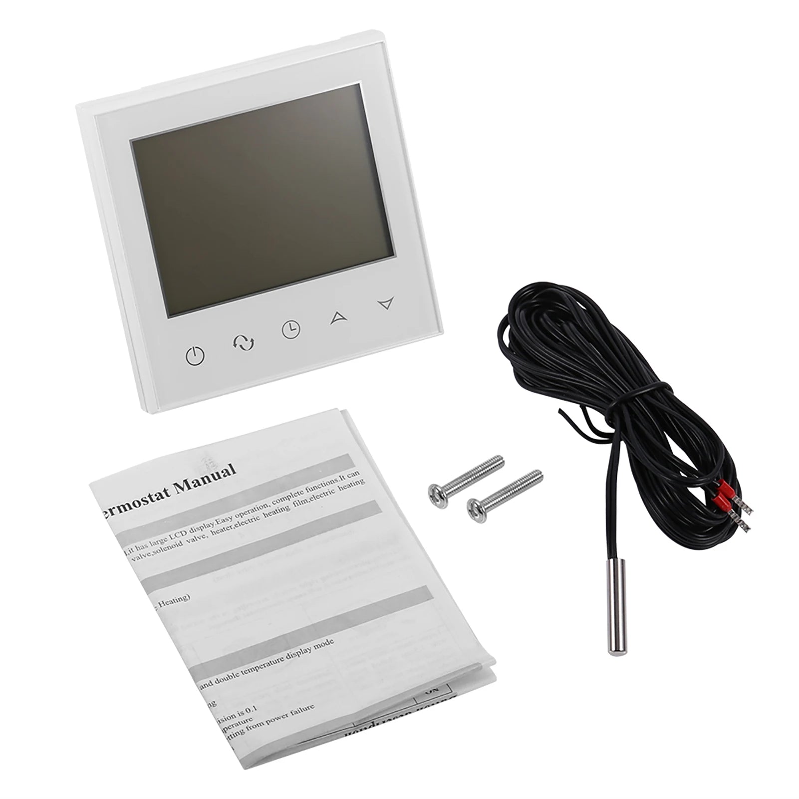 Digital Touch Screen LCD Programmable Thermostat Intelligent Temperature Controller Home Use Heating Thermostat