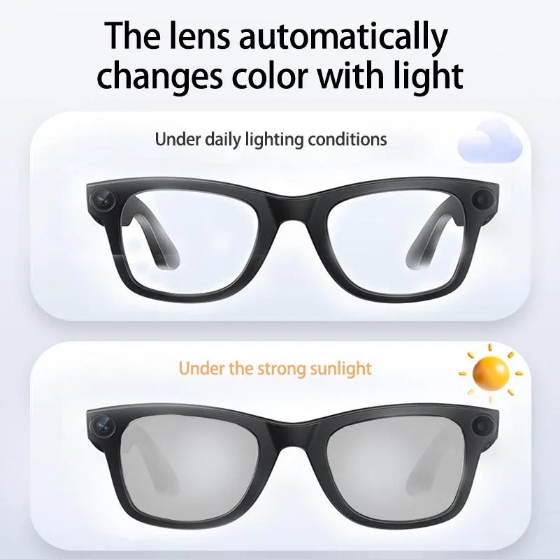 2026 4K Smart AI Glasses 800W pixel AI Shooting Camera HD Photo Video Voice Call Translation Waterproof Bluetooth AI Glasses