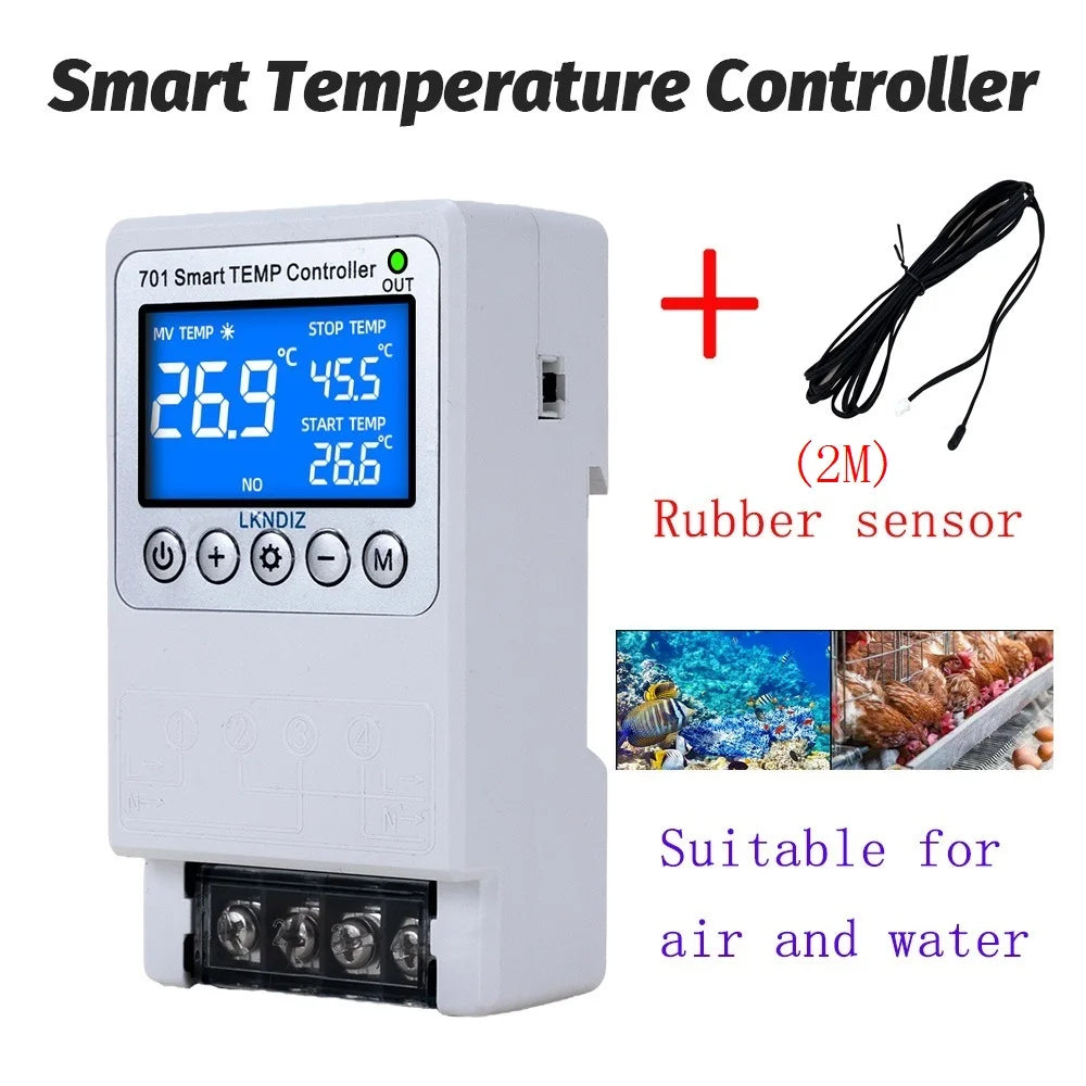 Smart Temperature Controller Constant Thermostat Control Timing Control Switch Cycle Control Multiple Sensor Head Option AC 220V