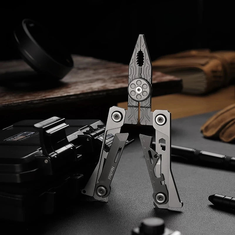 Nextool Mini 14 in 1 EDC Multifunction Tool Outdoor Portable Screwdriver Wrench Pliers Knife Field Carry Around Send Storage Bag