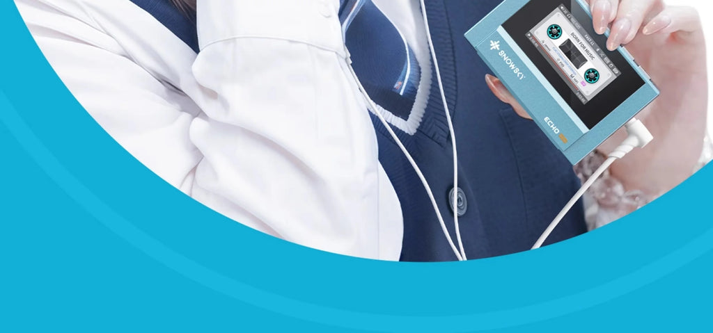 FIIO SnowSky ECHO MINI Wireless Bluetooth MP3 Player Portable Audio LCD Custom Mini Music Player for Music Lovers Gift Idea