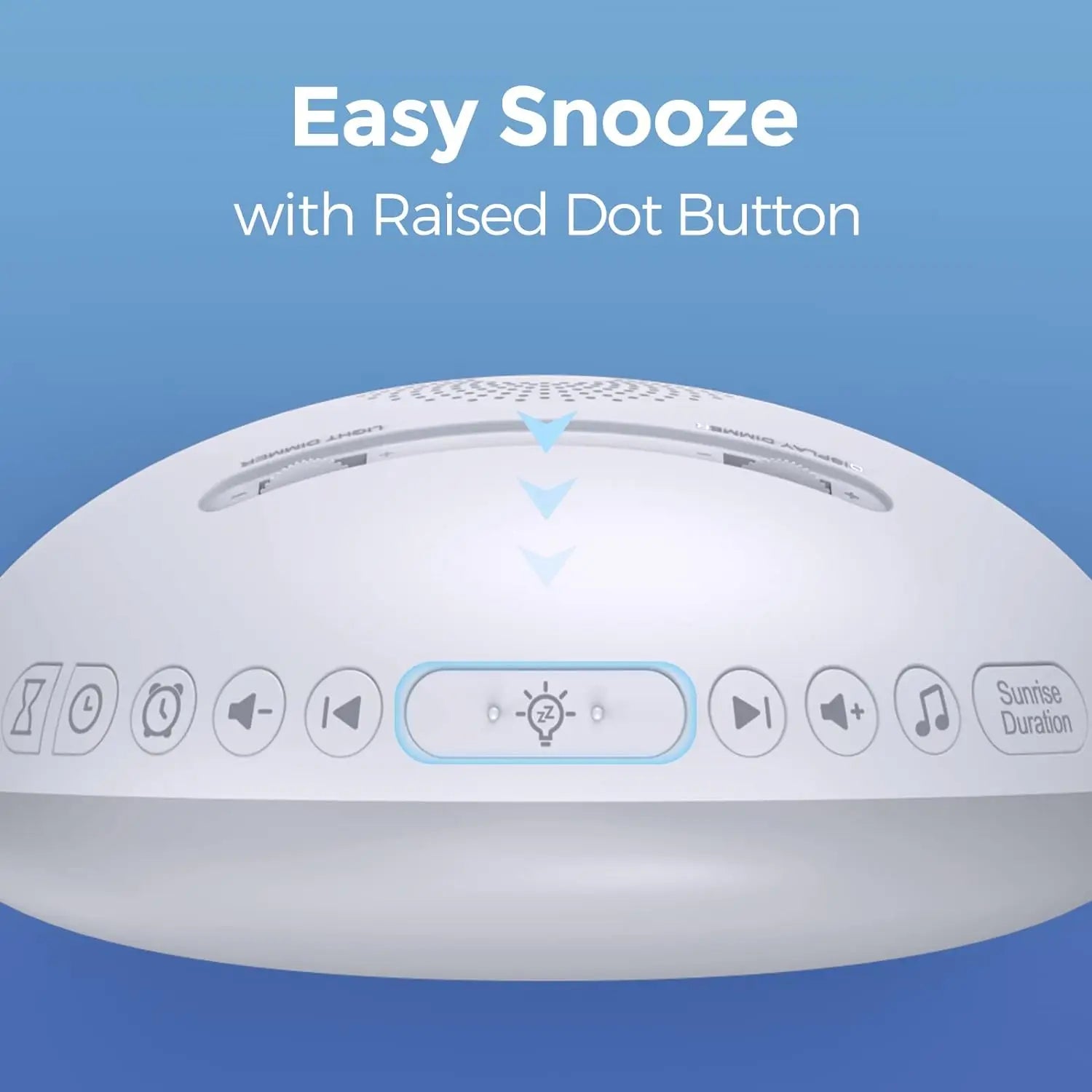 Awakening Wake Up Sunrise Alarm Clock Table Clock Dimmable with 3 Ring 8 Nightlight 26 Sound Sleep Timer Night Light