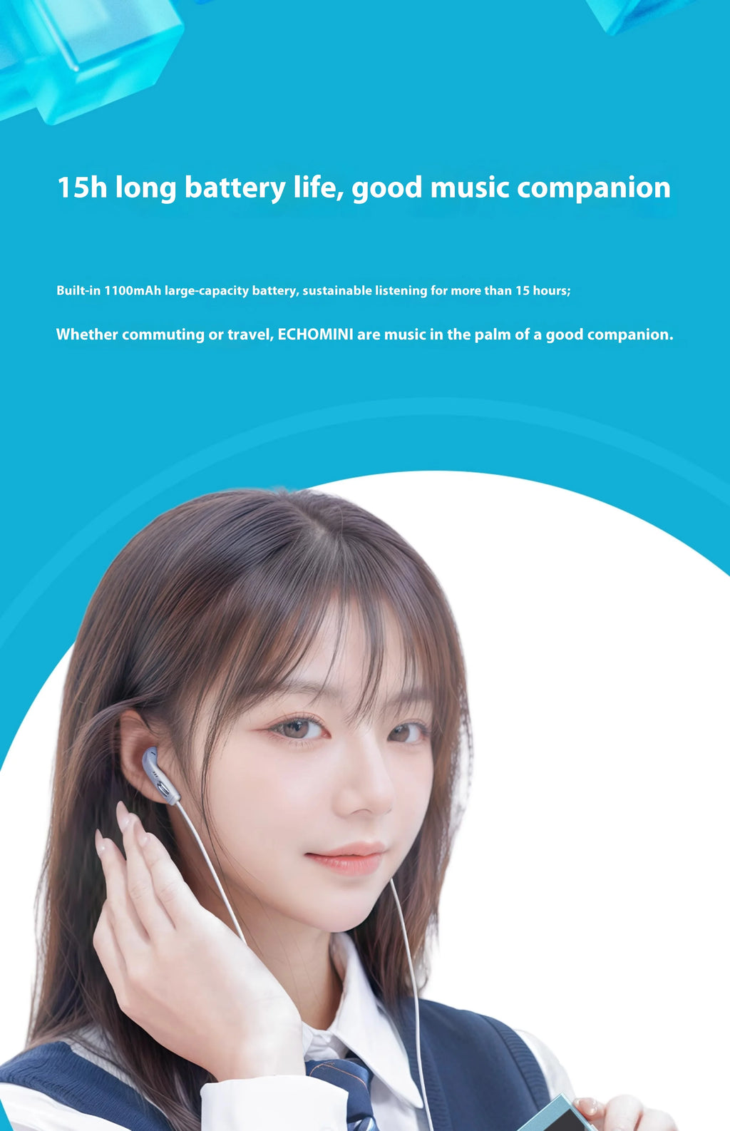 FIIO SnowSky ECHO MINI Wireless Bluetooth MP3 Player Portable Audio LCD Custom Mini Music Player for Music Lovers Gift Idea