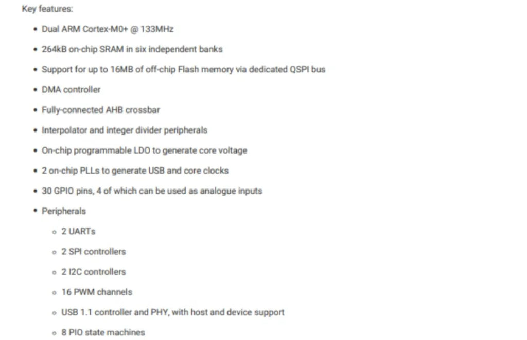 1Pc-10Pcs RP2040 LQFN-56 QFN-56 Raspberry Pi (raspberry pie) ARM Cortex-M0 133MHz RAM 264KB MCU/MPU/SOC Microcontroller IC Chip