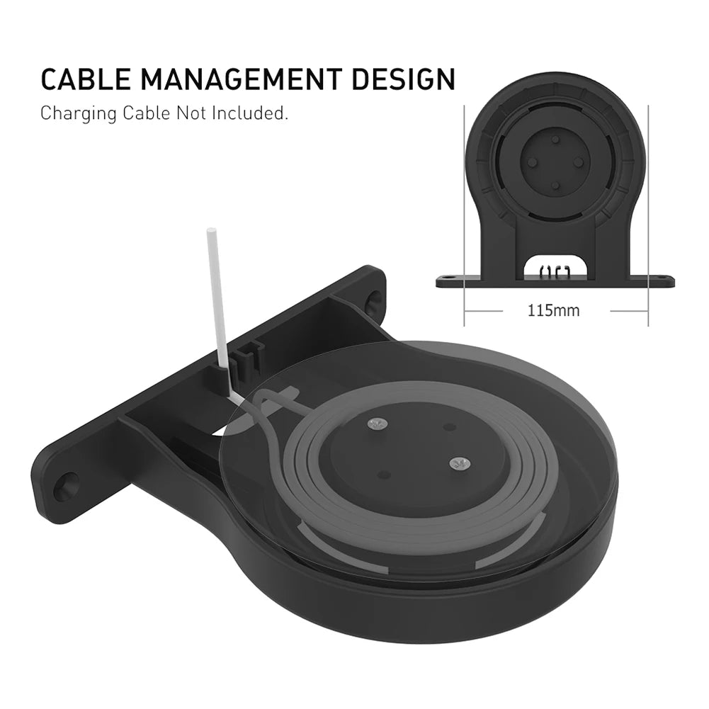 Smart Speaker Wall Mount Stand for Echo Dot (3rd Gen&4th Gen) 4/3/2/1 Smart Speaker With Screwless Built-in Cable Management