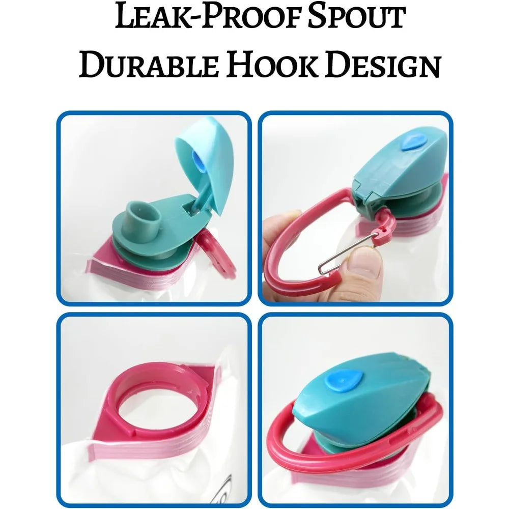 23 Oz Water Bottle，Collapsible Water Bottle,Perfect for Hydration on The Go. Suitable for Hiking and Camping. Reusable， BPA Free