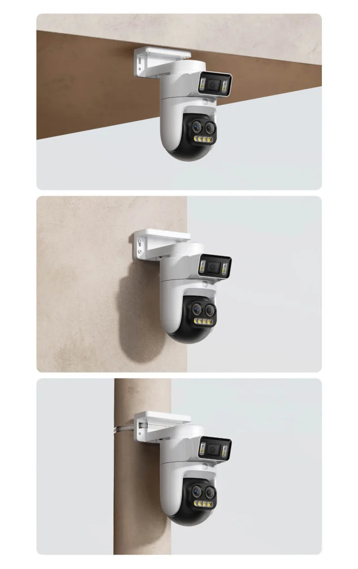 XIAOMI New Smart Outdoor Camera 4 Pro Triple Camera Zoom Edition，360° 5MP 3K，9x Hybrid Zoom，IP66，Chinese Version With Adapter