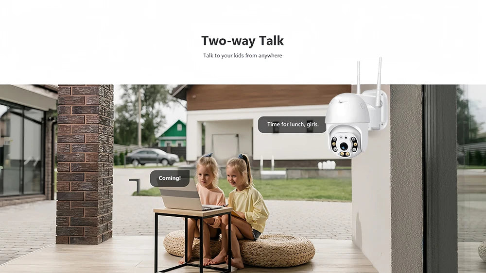 V380 Pro Security Camera 4K 8MP Ultra HD WIFI PTZ Dual Light Surveillance Camera Outdoor Wireless WIFI Smart Net Camera V380PRO