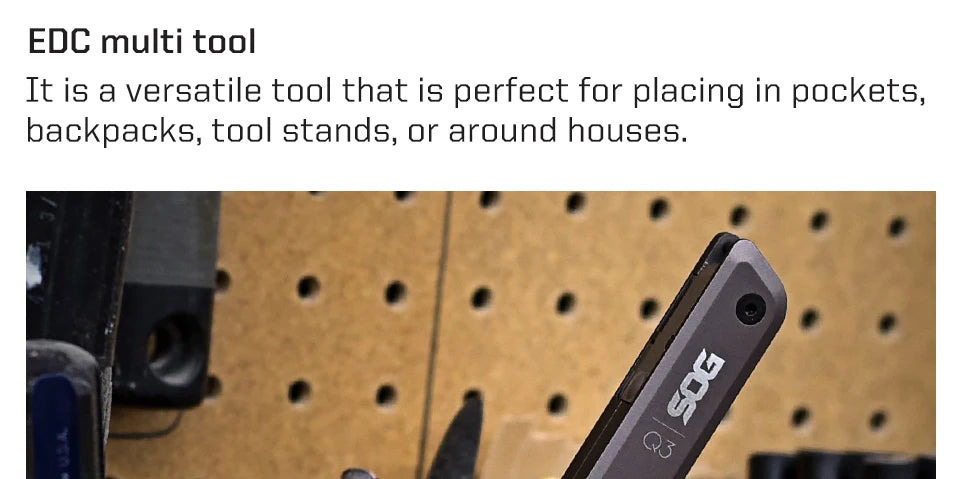 SOG 13 in 1 BATON Q3 Multi-Tool Folding Pliers Mini Hand Tools Tactical Pen Pocket EDC Multifunctional Portable Outdoor Gadget