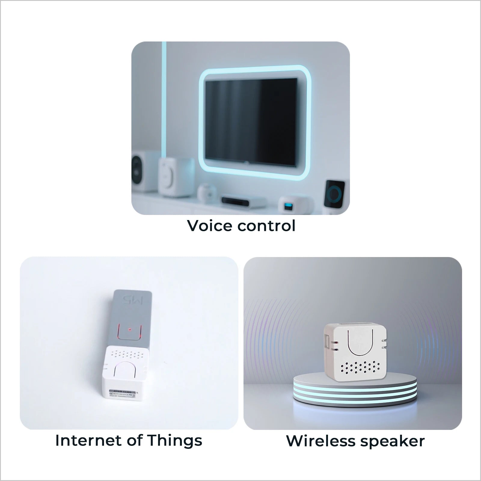 M5Stack Official ATOM Echo Programmable AI Smart Speaker with Built-in ESP32 Bluetooth WiFi Internet of Things Development Kit