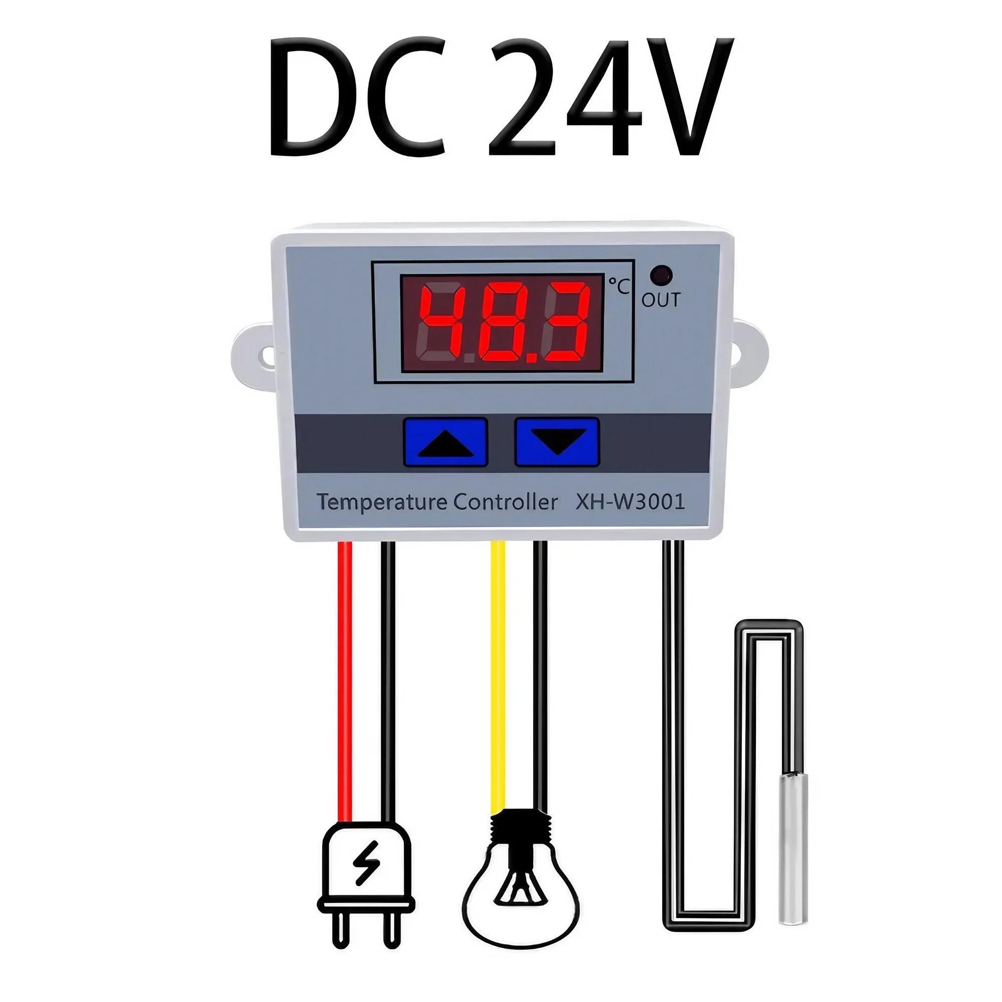 STONEGO W3001 Digital Control Temperature Microcomputer Thermostat Switch Thermometer New Thermoregulator 12/24/220V