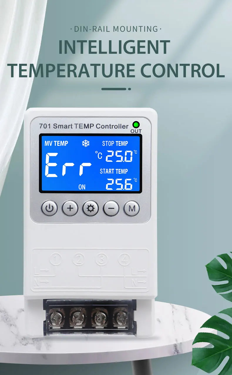 701 Smart Temperature Controller Constant Thermostat Control Timing Control Switch Cycle Control Multiple Sensor Head Optional