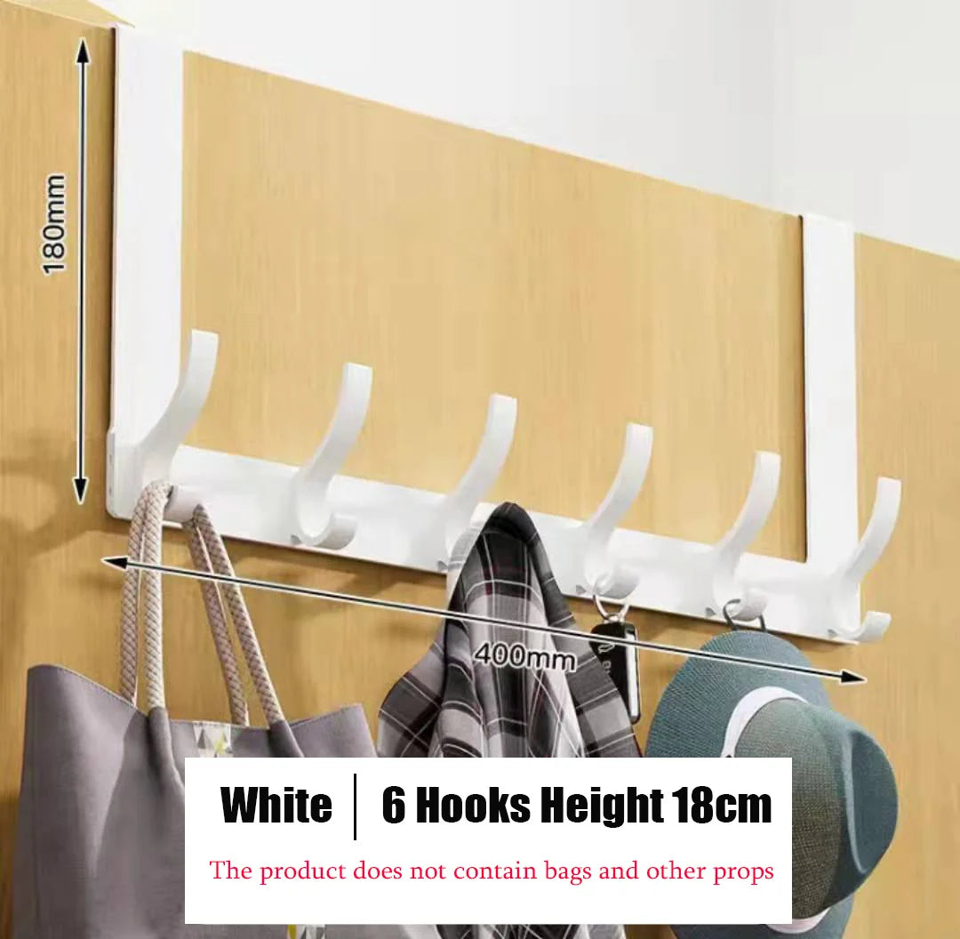 Hooks Over The Door Home Bathroom Organizer Rack Clothes Coat Hat Towel Hanger New Bathroom Kitchen Accessories Holder Door Hang