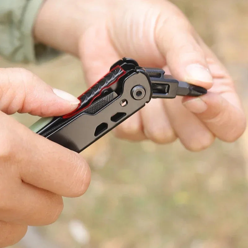 BHBT Multifunctional Combination  Folding Knife Pliers Multi Tools EDC Multitools Outdoor Camping Survival Tools With Clip
