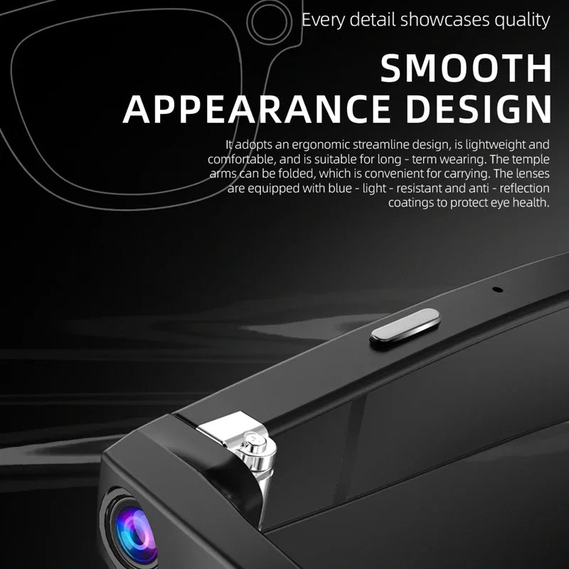 2026 4K Smart AI Glasses 800W pixel AI Shooting Camera HD Photo Video Voice Call Translation Waterproof Bluetooth AI Glasses